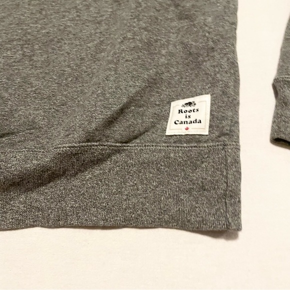 Roots Men's Grey Crewneck Sweater with Red Maple Leaf Size XS - Picture 6 of 16